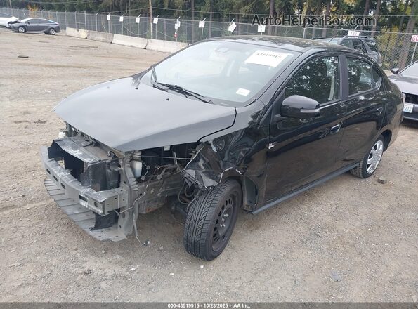 ML32FVFJ2PHF02949 2023 MITSUBISHI MIRAGE G4 Black Առջևի ձախ երեք քառորդ տեսարան