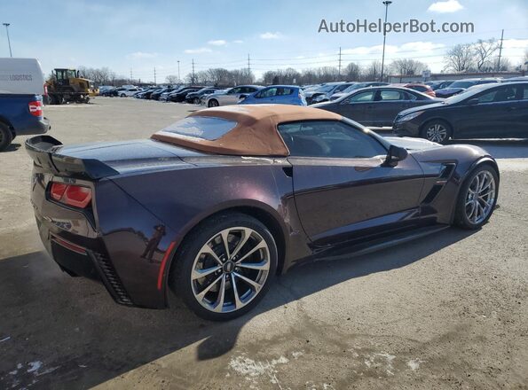 MVIN390252IND 2018 CHEVROLET CORVETTE Purple Tył prawy