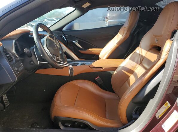 MVIN390252IND 2018 CHEVROLET CORVETTE Purple Widok wnętrza z przodu