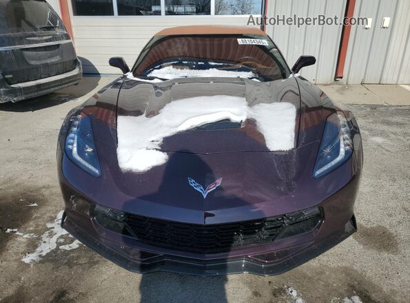 MVIN390252IND 2018 CHEVROLET CORVETTE Purple Widok z przodu
