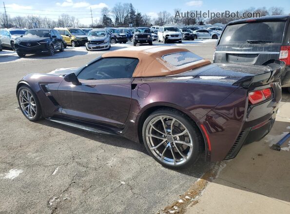 MVIN390252IND 2018 CHEVROLET CORVETTE Purple Tył lewy