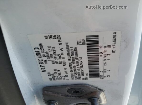 NM0LS7E24L1474765 2020 FORD TRANSIT White VIN sticker view