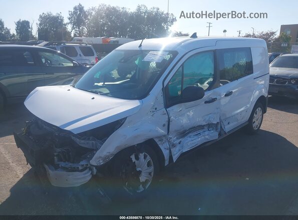 NM0LS7E28K1387143 2019 FORD TRANSIT CONNECT White Առջևի ձախ երեք քառորդ տեսարան