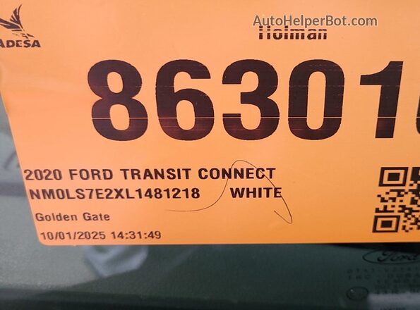 NM0LS7E2XL1481218 2020 FORD TRANSIT CONNECT  