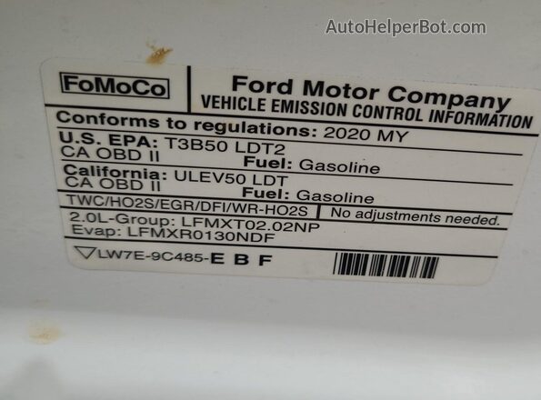 NM0LS7E2XL1481218 2020 FORD TRANSIT CONNECT  