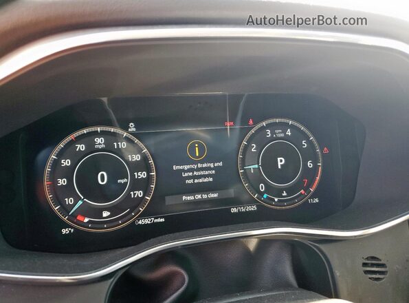 SADCJ2EX2MA665014 2021 JAGUAR F-PACE Gray Instrument cluster view