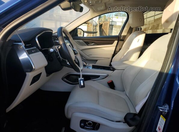 SADCJ2EX2MA665238 2021 JAGUAR F-PACE Blue Вид салону спереду