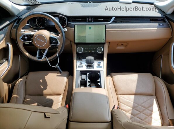 SADCJ2EX9NA693099 2022 JAGUAR F-PACE Gray Widok deski rozdzielczej