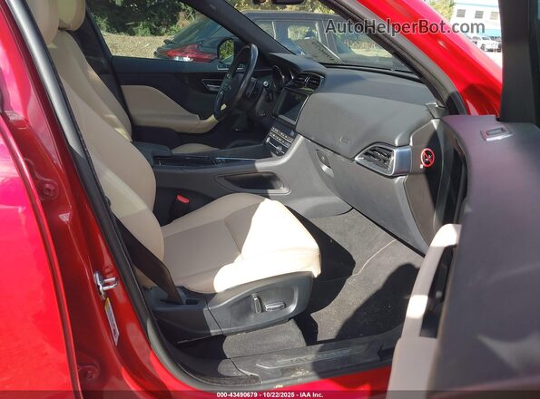 SADCJ2GX7KA367844 2019 JAGUAR F-PACE Red Widok wnętrza z przodu