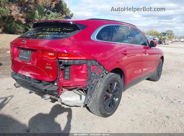 SADCJ2GX7KA367844 2019 JAGUAR F-PACE Red Tył prawy