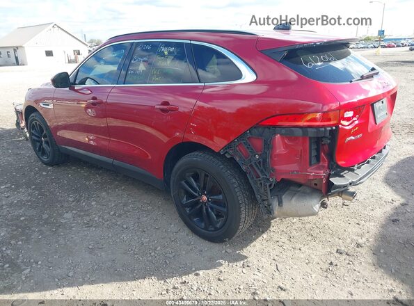 SADCJ2GX7KA367844 2019 JAGUAR F-PACE Red Tył lewy
