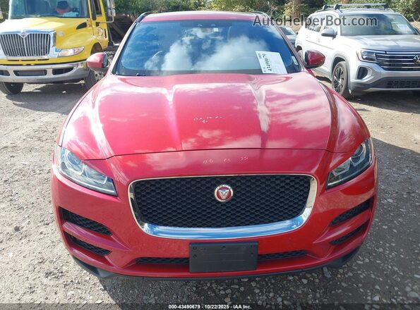 SADCJ2GX7KA367844 2019 JAGUAR F-PACE Red Widok wnętrza z tyłu