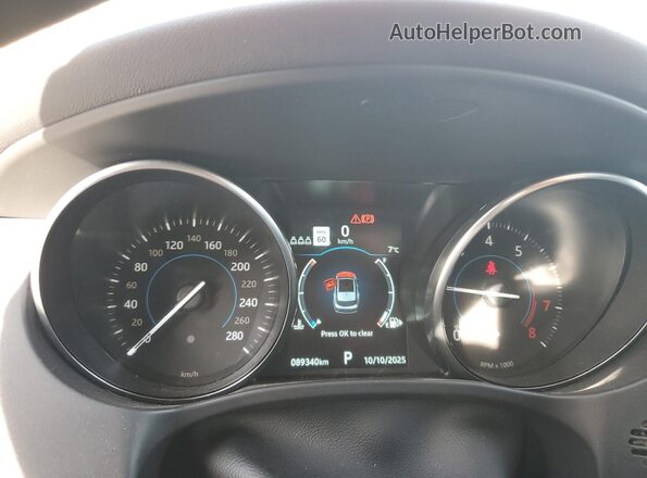 SADCK2FX6KA614964 2019 JAGUAR F-PACE White Instrument cluster view