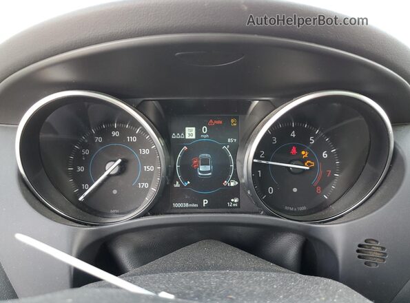 SADCK2GX4LA637739 2020 JAGUAR F-PACE White Вид щитка приладів