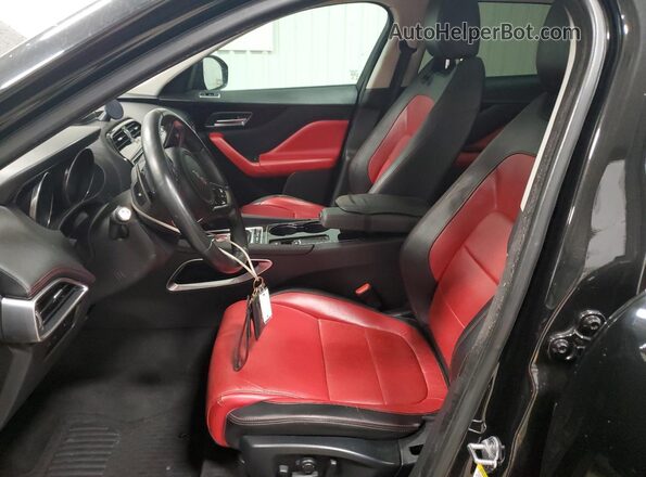 SADCL2BN2HA490363 2017 JAGUAR F-PACE Black Widok wnętrza z przodu