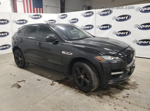 SADCL2BN2HA490363 2017 JAGUAR F-PACE Black Przód prawy