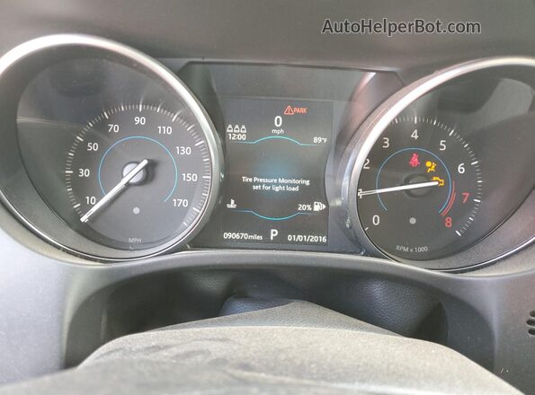 SADCS2FX0KA602311 2019 JAGUAR F-PACE Белый Вид щитка приборов