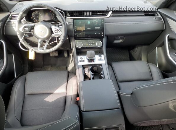 SADCT2EX0SA754264 2025 JAGUAR F-PACE Black Առջևի վահանակի տեսք
