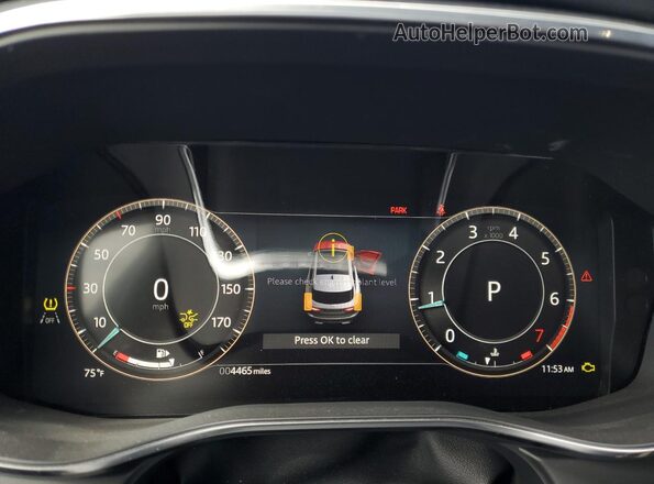 SADCT2EX0SA754264 2025 JAGUAR F-PACE Black Սարքավորումների վահանակի տեսք