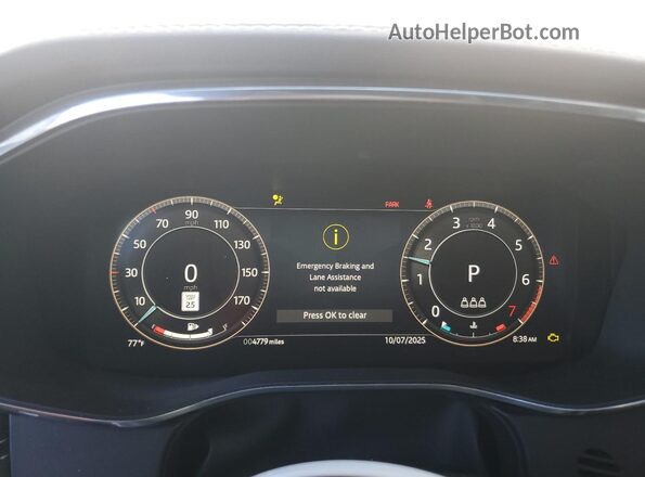 SADCT2EX7RA735785 2024 JAGUAR F-PACE Black Instrument cluster view