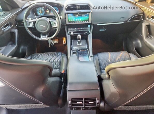 SADCZ2EE5LA638749 2020 JAGUAR F-PACE Blue Առջևի վահանակի տեսք
