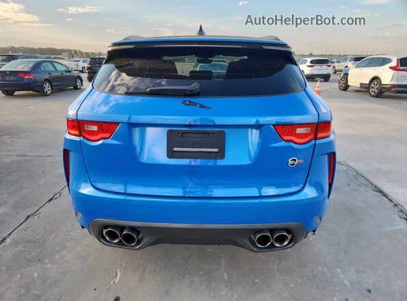 SADCZ2EE5LA638749 2020 JAGUAR F-PACE Blue Հետևի տեսք
