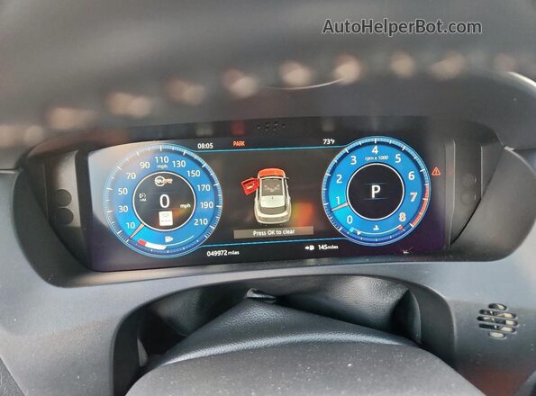 SADCZ2EE5LA638749 2020 JAGUAR F-PACE Blue Սարքավորումների վահանակի տեսք