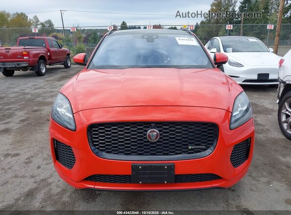 SADF12FX7L1011894 2020 JAGUAR E-PACE Orange Widok zestawu wskaźników
