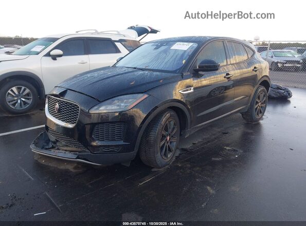 SADFJ2FX6K1Z42532 2019 JAGUAR E-PACE Black Առջևի ձախ երեք քառորդ տեսարան