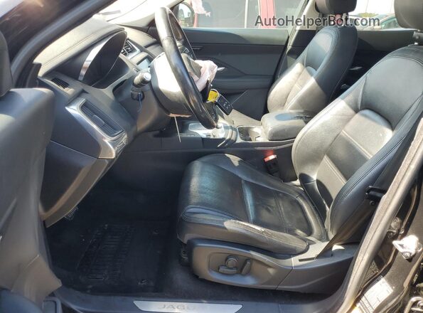 SADFP2FX2J1Z25207 2018 JAGUAR E-PACE Black Вид салону спереду