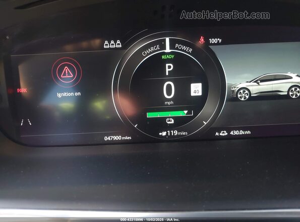 SADHC2S13L1F80538 2020 JAGUAR I-PACE Silver უკანა სავარძლების ხედი