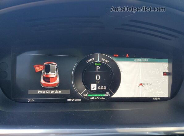 SADHM2S14R1631855 2024 JAGUAR I-PACE Blue Instrument cluster view