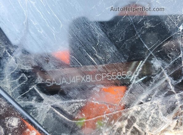 SAJAJ4FX8LCP55852 2020 JAGUAR XF Black Engine compartment view