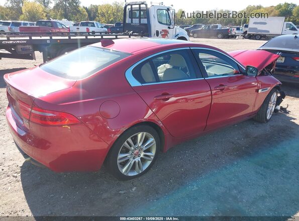 SAJAJ4FX9KCP49167 2019 JAGUAR XF Red უკანა მარჯვენა
