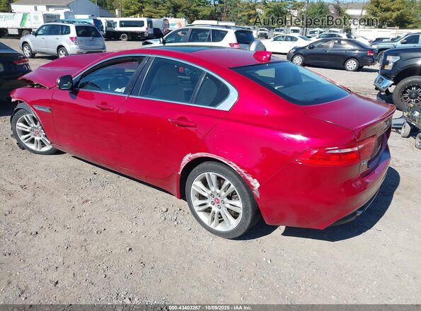 SAJAJ4FX9KCP49167 2019 JAGUAR XF Red უკანა მარცხენა