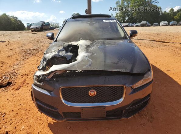 SAJAK4FX7KCP44613 2019 JAGUAR XF Blue Widok z przodu