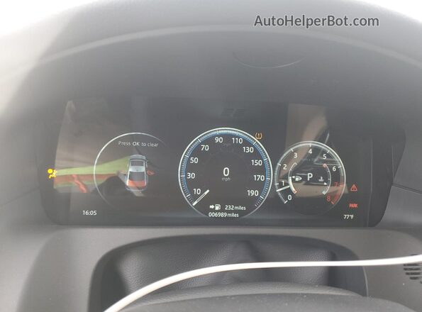 SAJBE4GX7LCY83703 2020 JAGUAR XF Blue Widok zestawu wskaźników