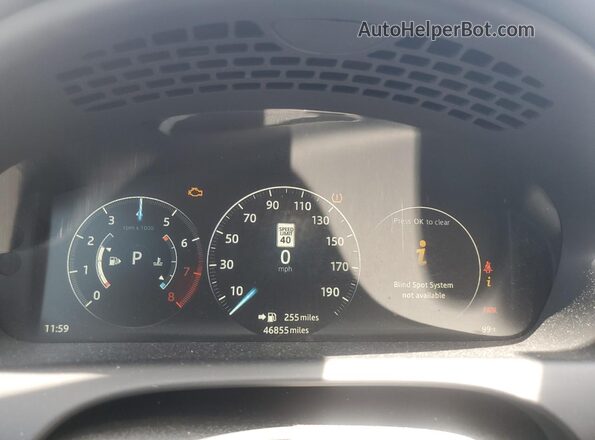 SAJWA1C79K8W19675 2019 JAGUAR XJ Blue Vista del cuadro de instrumentos