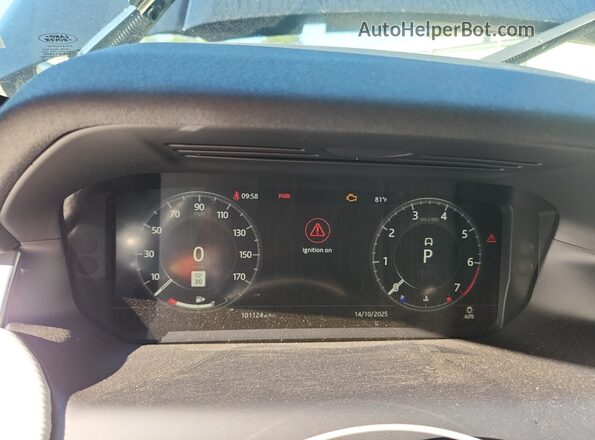 SALCL2FX0LH854537 2020 LAND ROVER DISCOVERY Black Вид щитка приладів