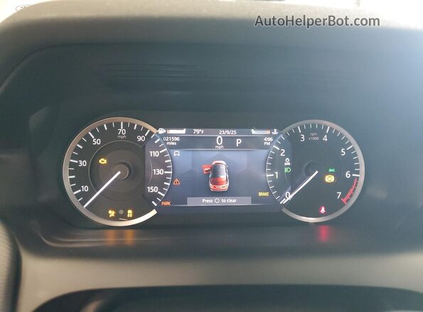 SALCL2FX8PH336066 2023 LAND ROVER DISCOVERY Gray Вид щитка приладів