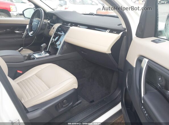 SALCP2FX0LH836110 2020 LAND ROVER DISCOVERY SPORT White Widok wnętrza z przodu