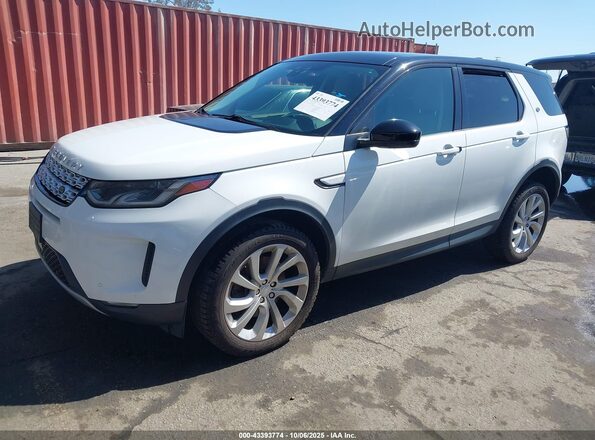 SALCP2FX2LH849912 2020 LAND ROVER DISCOVERY SPORT White Vista tres cuartos delantera izquierda
