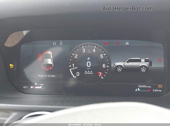 SALEP7EU6L2017389 2020 LAND ROVER DEFENDER Blue Вид задніх сидінь