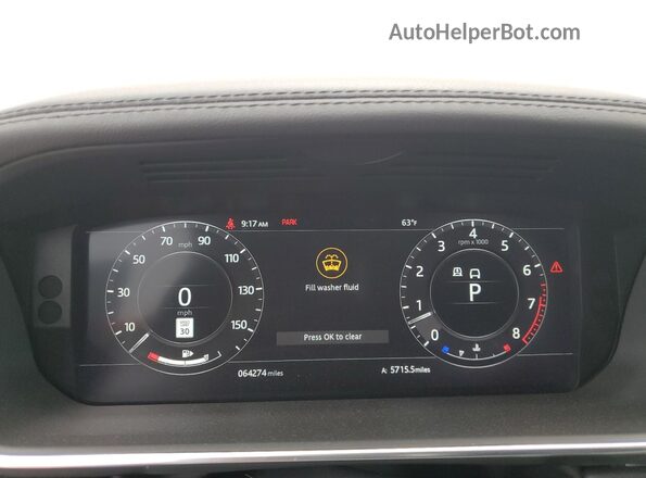 SALGR2SU3MA427682 2021 LAND ROVER RANGE White Instrument cluster view