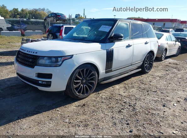 SALGS2FE5HA336720 2017 LAND ROVER RANGE ROVER White Առջևի ձախ երեք քառորդ տեսարան