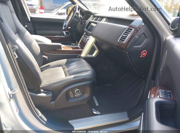 SALGS2FV3HA352303 2017 LAND ROVER RANGE ROVER Gray Widok wnętrza z przodu
