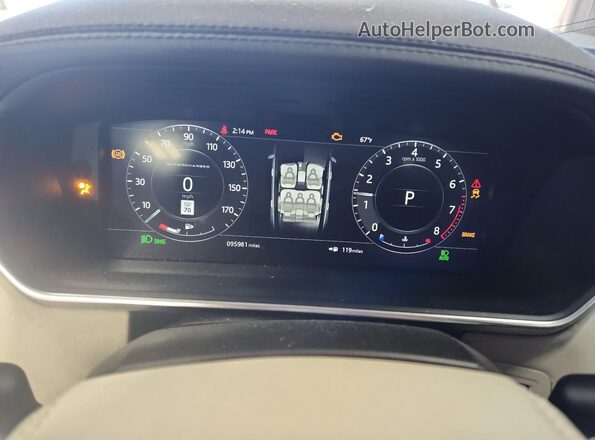 SALGS2RE0JA387401 2018 LAND ROVER RANGE White Instrument cluster view