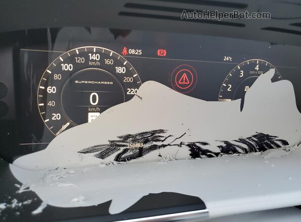 SALGS2RE1JA381316 2018 LAND ROVER RANGE White Instrument cluster view