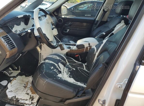 SALGS2RE1JA381316 2018 LAND ROVER RANGE White Front interior view