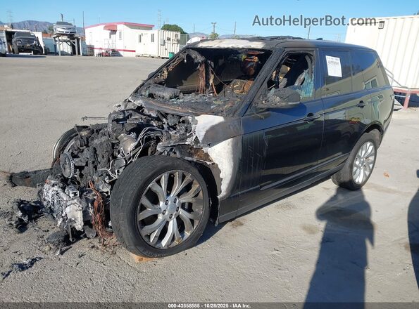 SALGS2RE2JA380711 2018 LAND ROVER RANGE ROVER Black Առջևի ձախ երեք քառորդ տեսարան